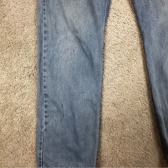 Levi's 505 Y2K Men's Jeans Regular Fit Straight Leg Denim Blue 34x33 Medium Wash - Picture 6 of 8